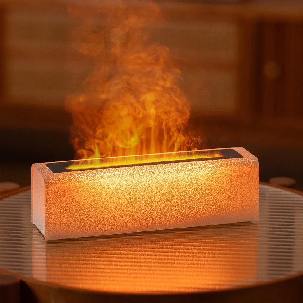 Kreativer, farbenfroher USB-Lavaflammen-Luftbefeuchter