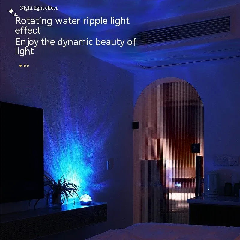 Lampe de Chevet Créative à Ondulations Rotatives pour Petite Veilleuse