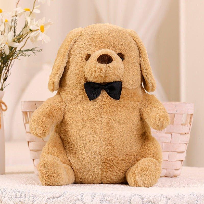 Peluche Chien Mignon avec Nœud Papillon