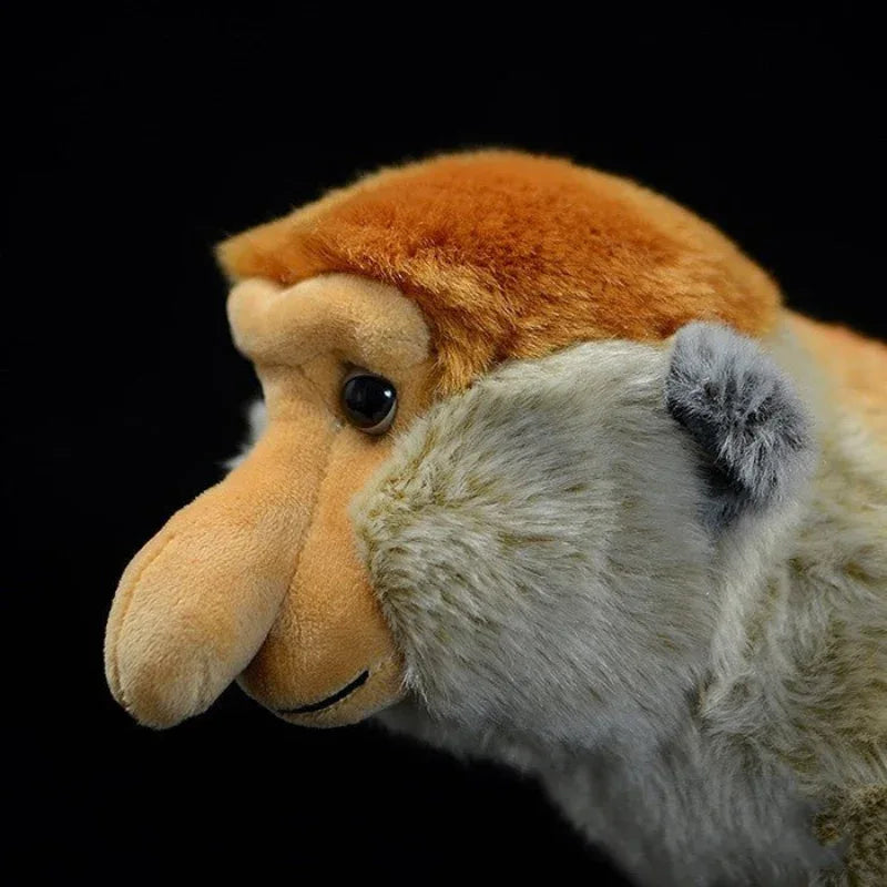 Adorable Peluche de Singe à Long Nez de Bornéo