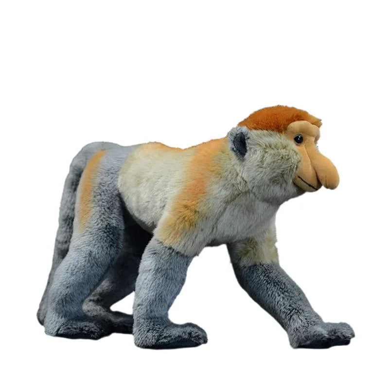 Adorable Peluche de Singe à Long Nez de Bornéo
