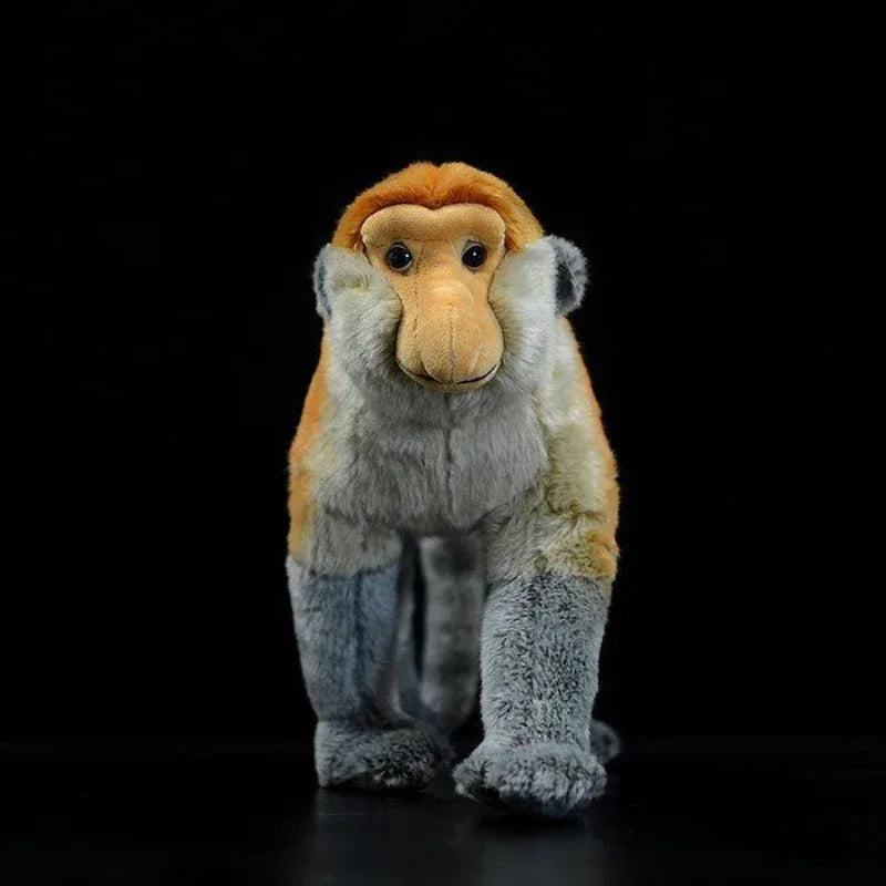 Adorable Peluche de Singe à Long Nez de Bornéo