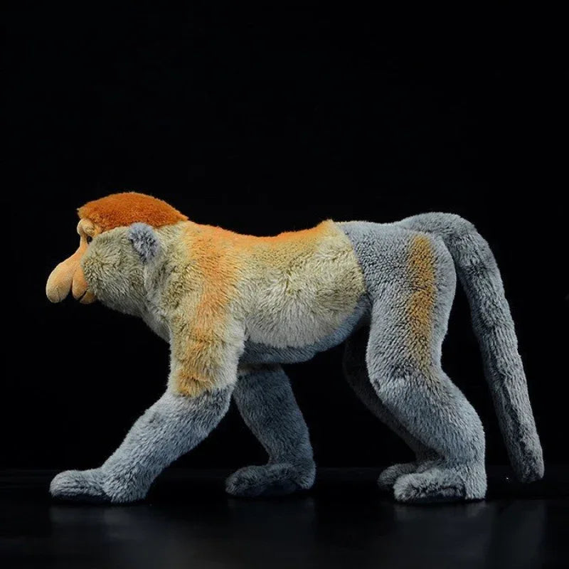 Adorable Peluche de Singe à Long Nez de Bornéo