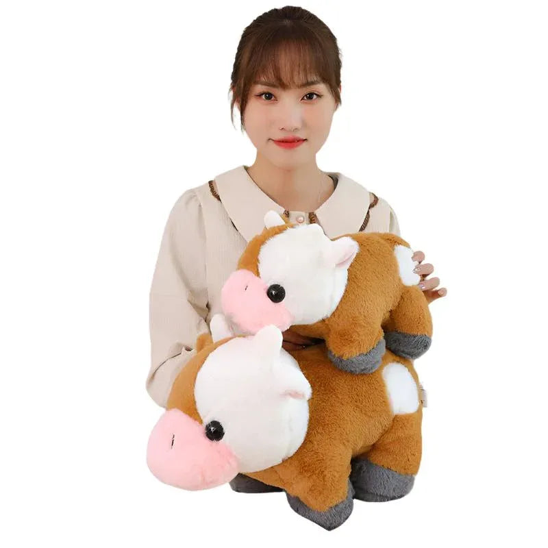 Mignonnes Peluches Vache de Ranch