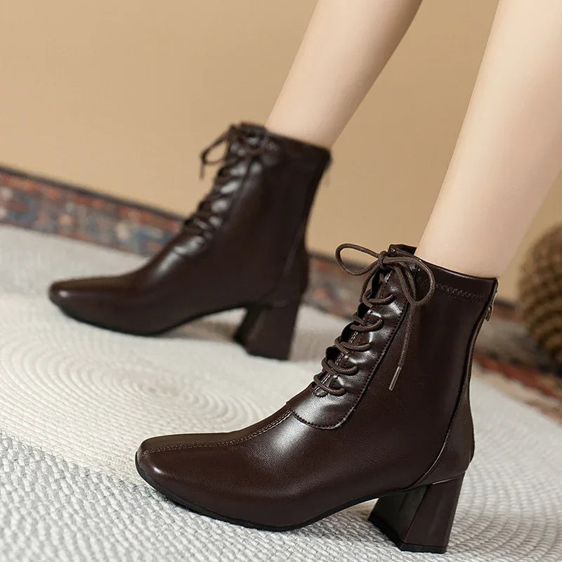 Damen Casual Martin Modische Damenstiefel