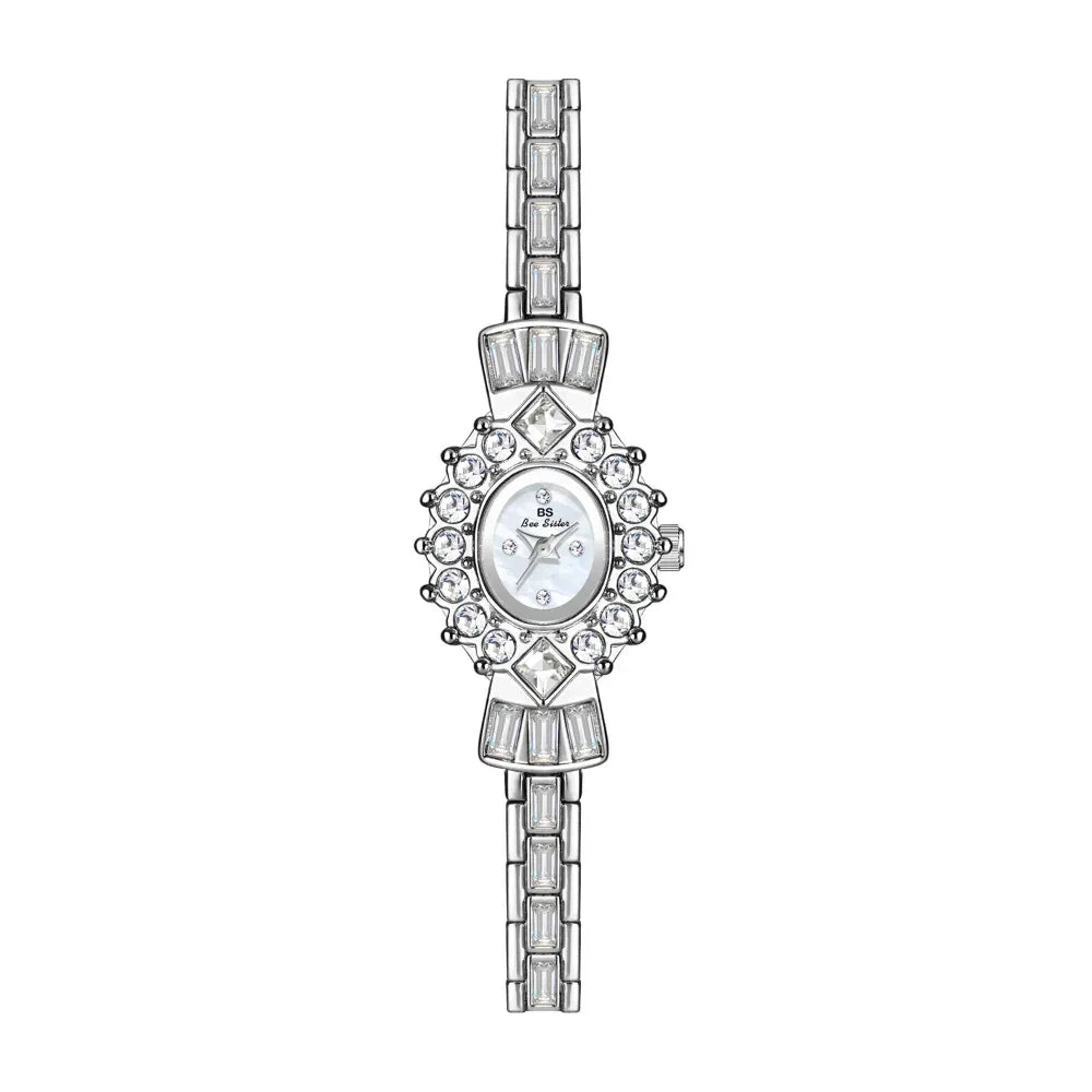 Diamant-Armbanduhr „Magischer Spiegel“ für Damen im mittelalterlichen Stil