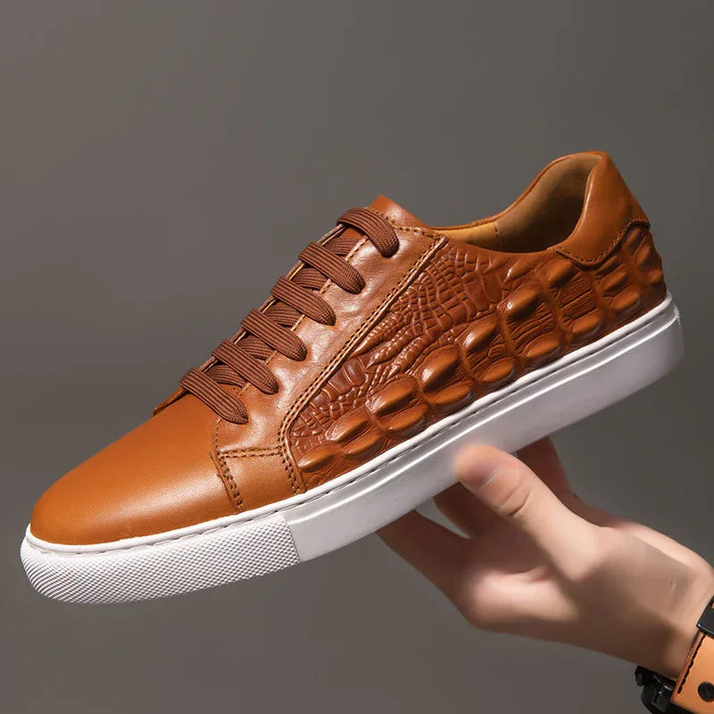 Baskets décontractées homme basses tendance style skate