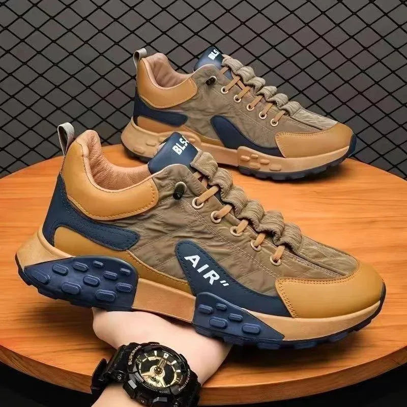 Chaussures de course décontractées pour hommes, polyvalentes, à semelle épaisse et résistantes à l'usure