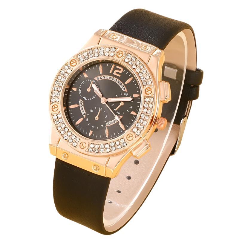 Montre coréenne sertie de diamants
