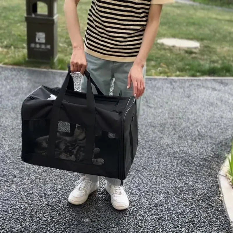 Sac à main de transport pliable pour animaux de compagnie chien chat