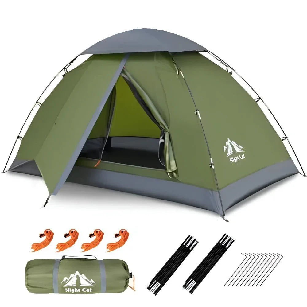 Tente de camping pop-up double imperméable