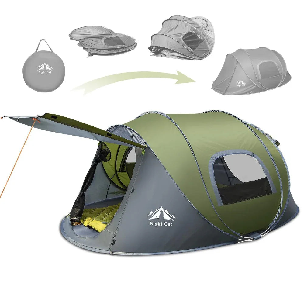 Tente de camping pop-up double imperméable