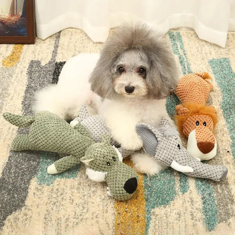 Jouets à mâcher en peluche durables pour chiens agressifs