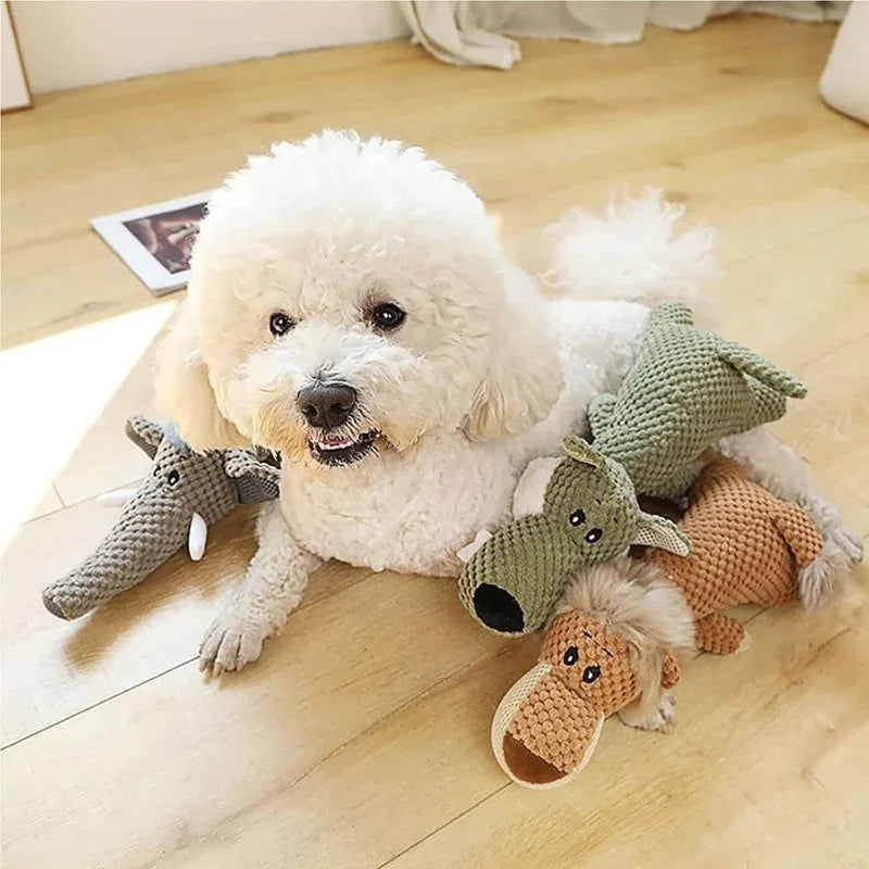 Jouets à mâcher en peluche durables pour chiens agressifs
