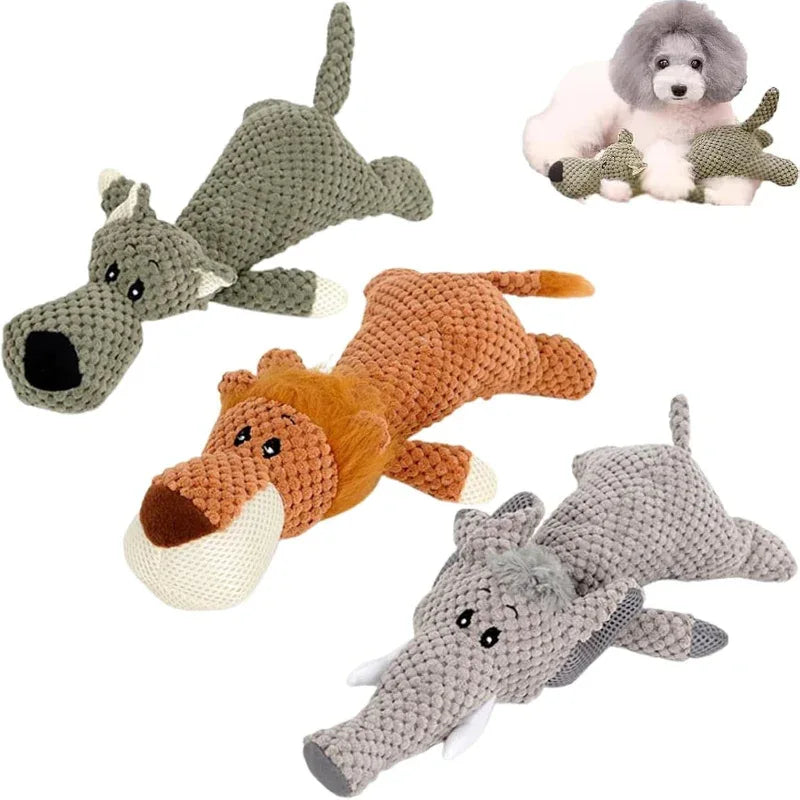 Jouets à mâcher en peluche durables pour chiens agressifs
