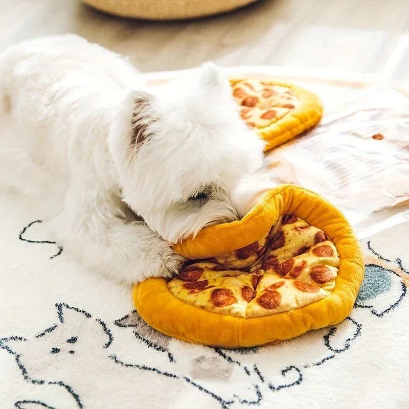 Strapazierfähiges Pizza-Hundespielzeug