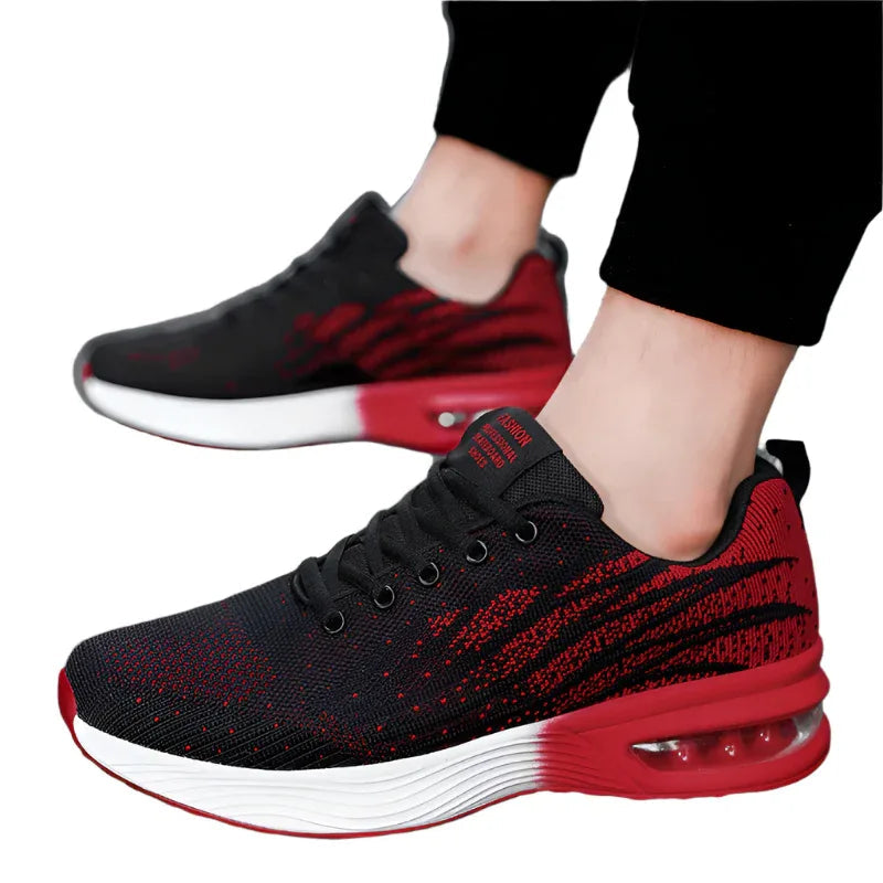 Baskets pour hommes avec effet amortissant, chaussures de course décontractées et tendance