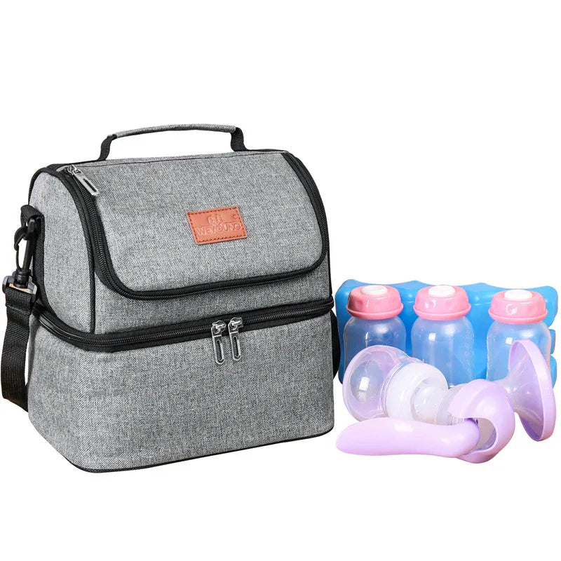 Isolierte wasserdichte Aluminiumfolie Oxford-Stoff Aufbewahrungs-Mummy-Eltern-Wickeltasche