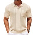 Herren Poloshirt Kurzarm Unifarben Sommer