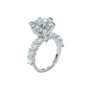 Damen Luxusring mit 5 Karat Voll-Moissanit im Schliff