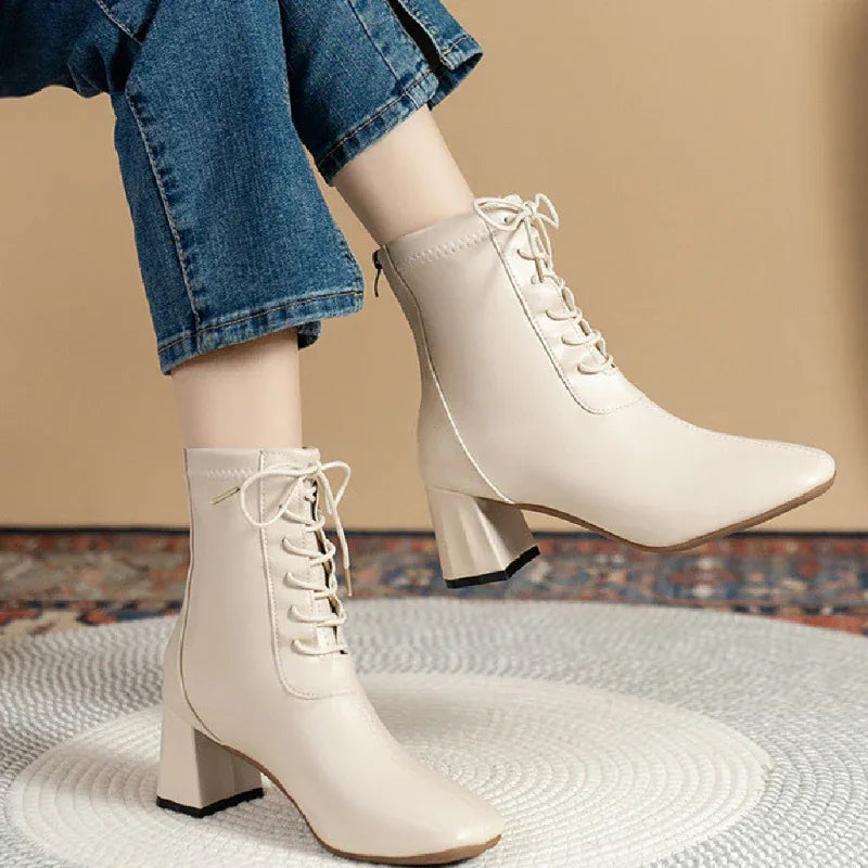 Damen Casual Martin Modische Damenstiefel