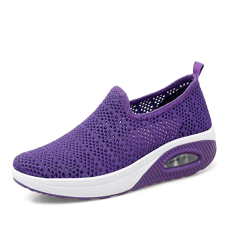Chaussures de mode pour femmes Baskets d'extérieur respirantes Fly-Knit