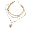 Fashionable All-Match Metal Alloy Multi-Layered Unisex Necklace