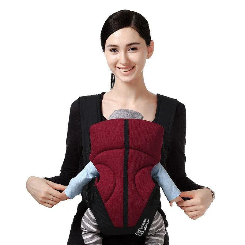 Porte-bébé ergonomique en tissu polyester respirant