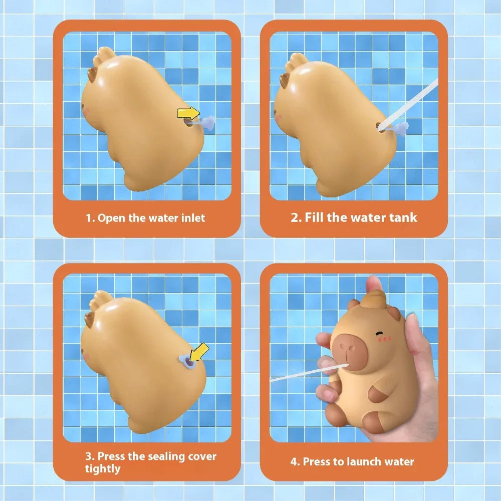 Kinder Capybara Sommer Wasserpistole Outdoor Pool Badespielzeug