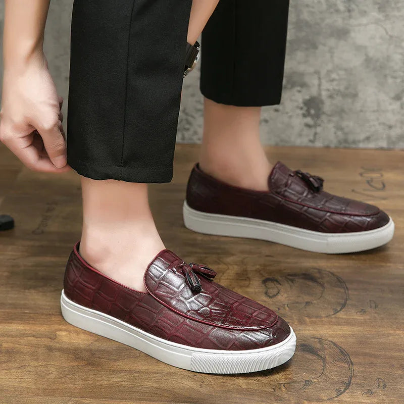 Chaussures en cuir décontractées pour hommes