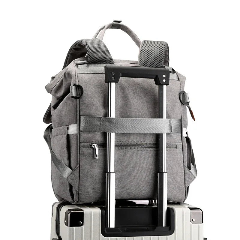 Multifunktionale Wickeltasche mit großer Kapazität für Eltern und Baby