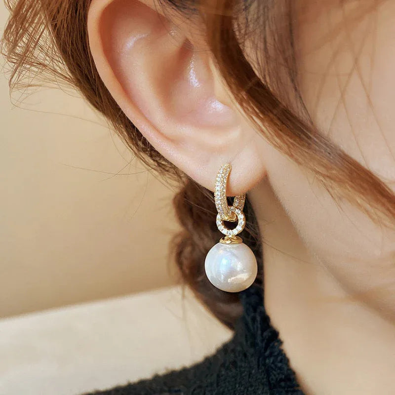 Leichte Luxus-Ohrringe, hochwertig, alltagstauglich, Schmuck