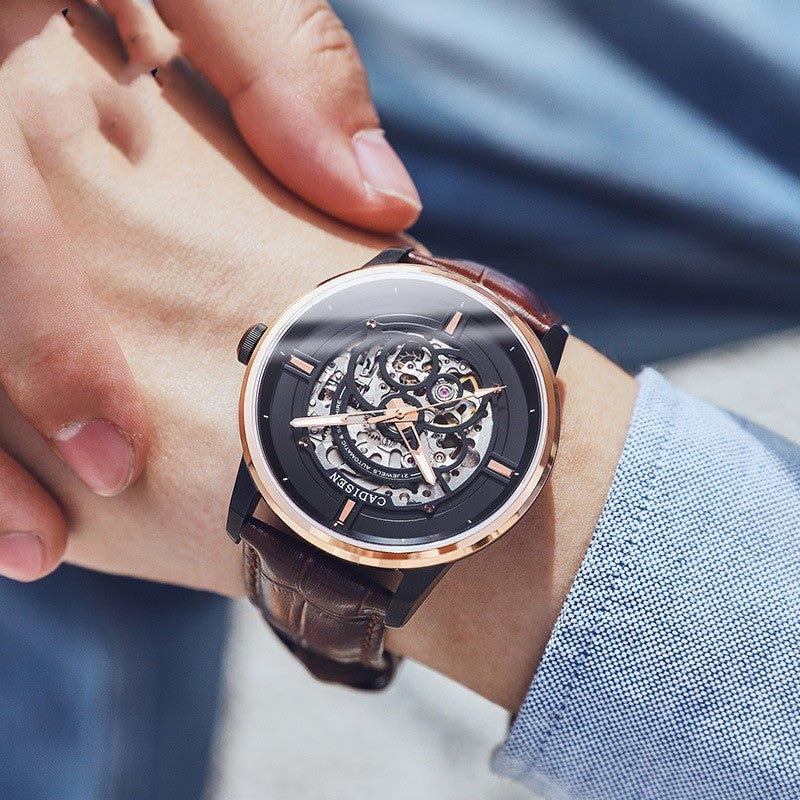Montre mécanique décontractée et tendance pour homme