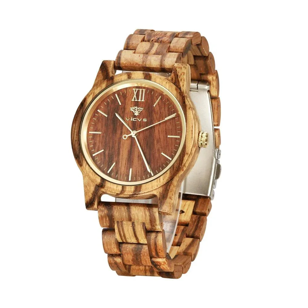 Montre unisexe en bois élégante
