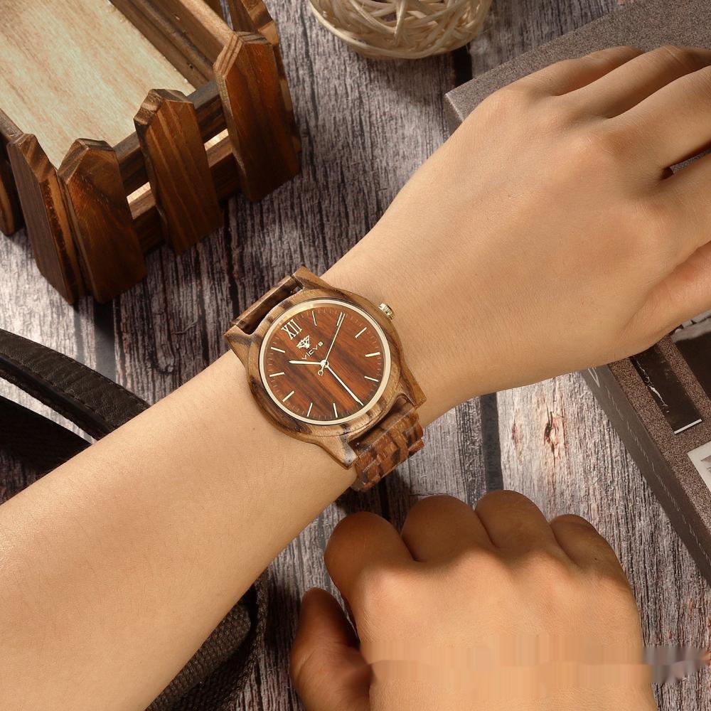 Montre unisexe en bois élégante
