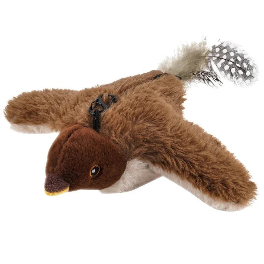 Jouet pour chat électrique rechargeable oiseau de simulation