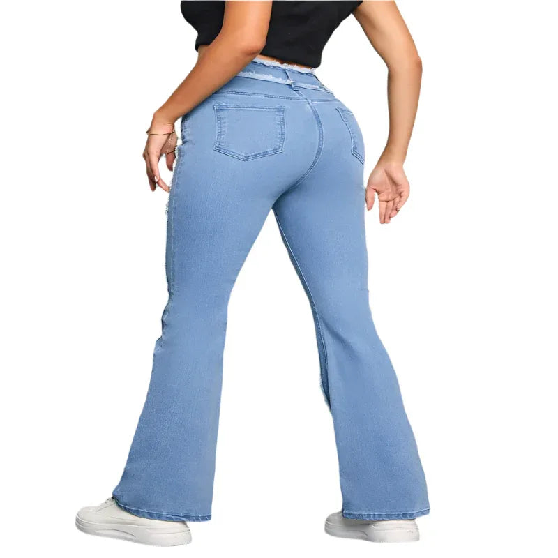 Jeans slim évasés pour femme