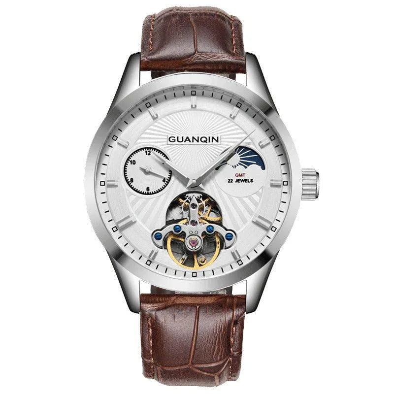 Guanqin Hohl-Herrenuhr aus Edelstahl