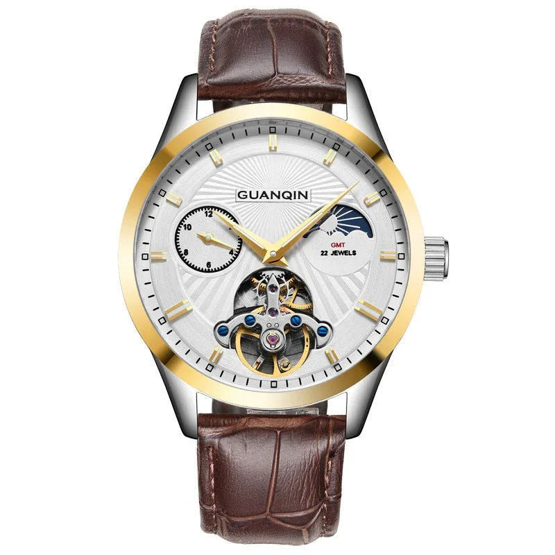 Guanqin Hohl-Herrenuhr aus Edelstahl