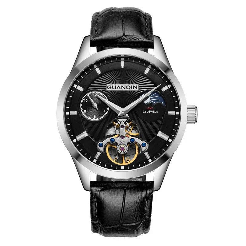 Guanqin Hohl-Herrenuhr aus Edelstahl