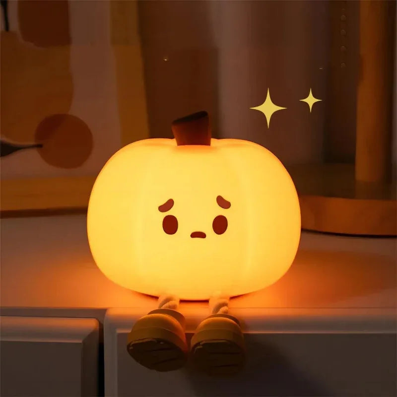 Lampe de chevet citrouille mignonne pour Halloween, décoration d'intérieur