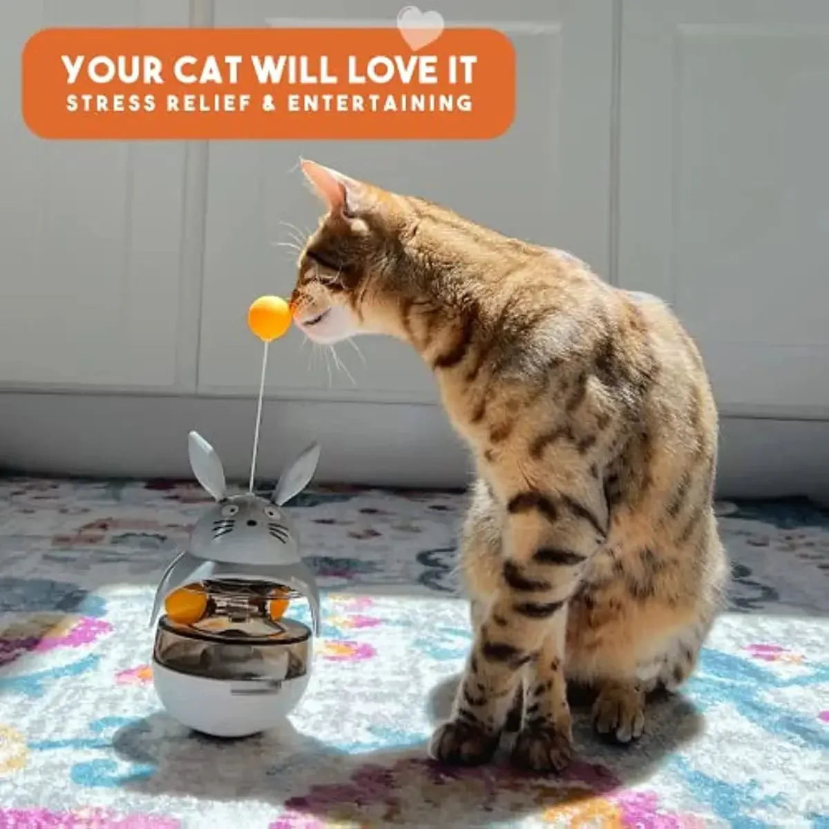 Interaktiver Katzenfutterspender Leckerli Katze Futterausgabe Spielzeug