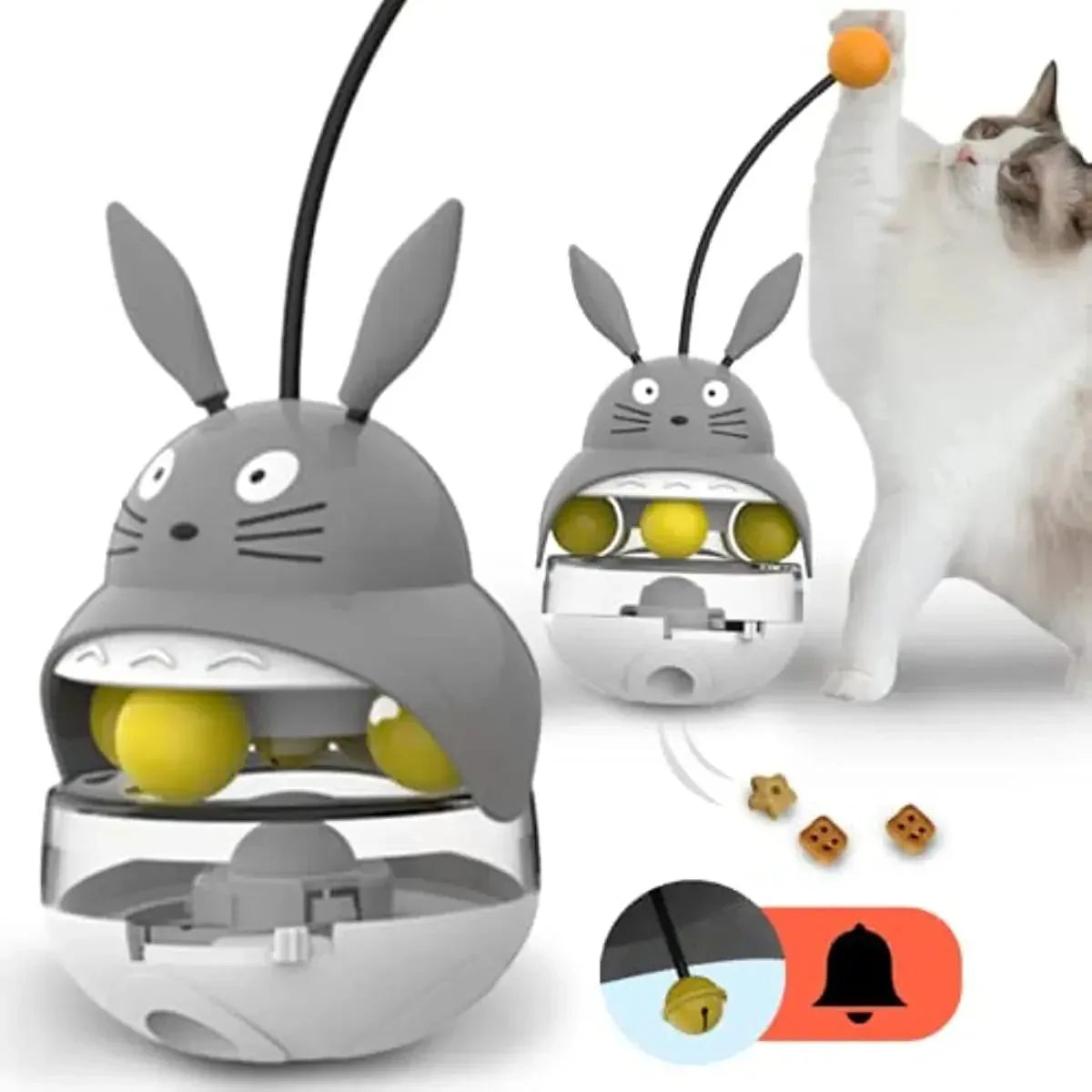 Interaktiver Katzenfutterspender Leckerli Katze Futterausgabe Spielzeug