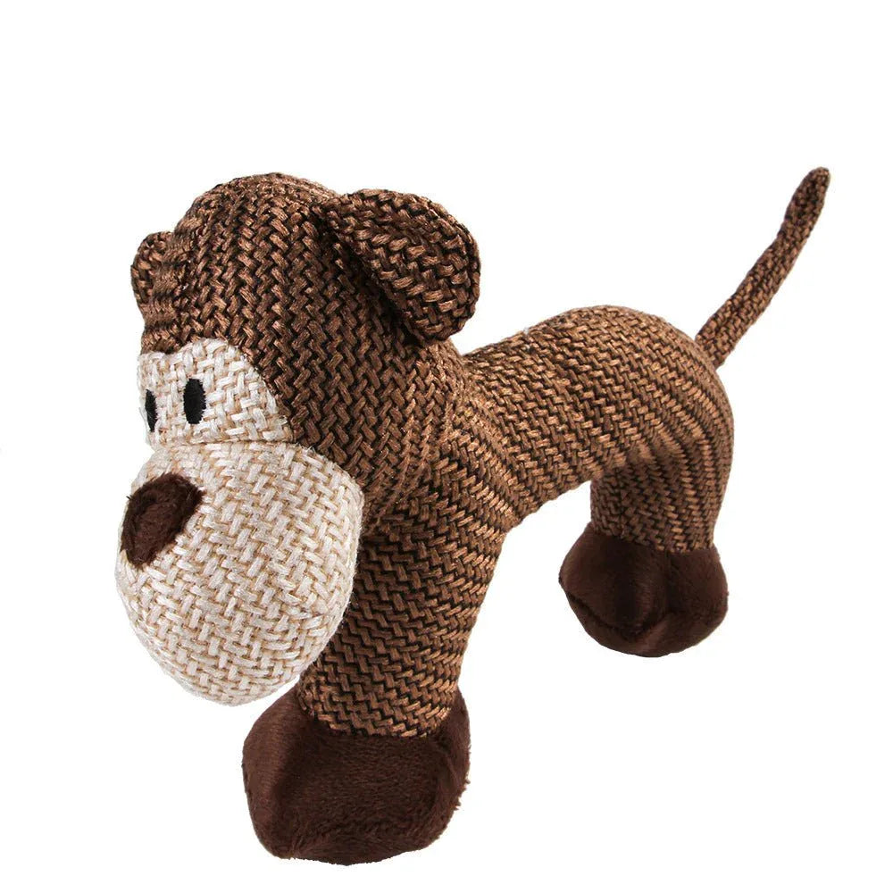 Grands Jouets à Mâcher en Peluche Qui Couinent pour Chiens