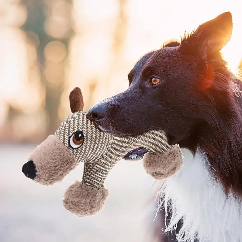 Grands Jouets à Mâcher en Peluche Qui Couinent pour Chiens