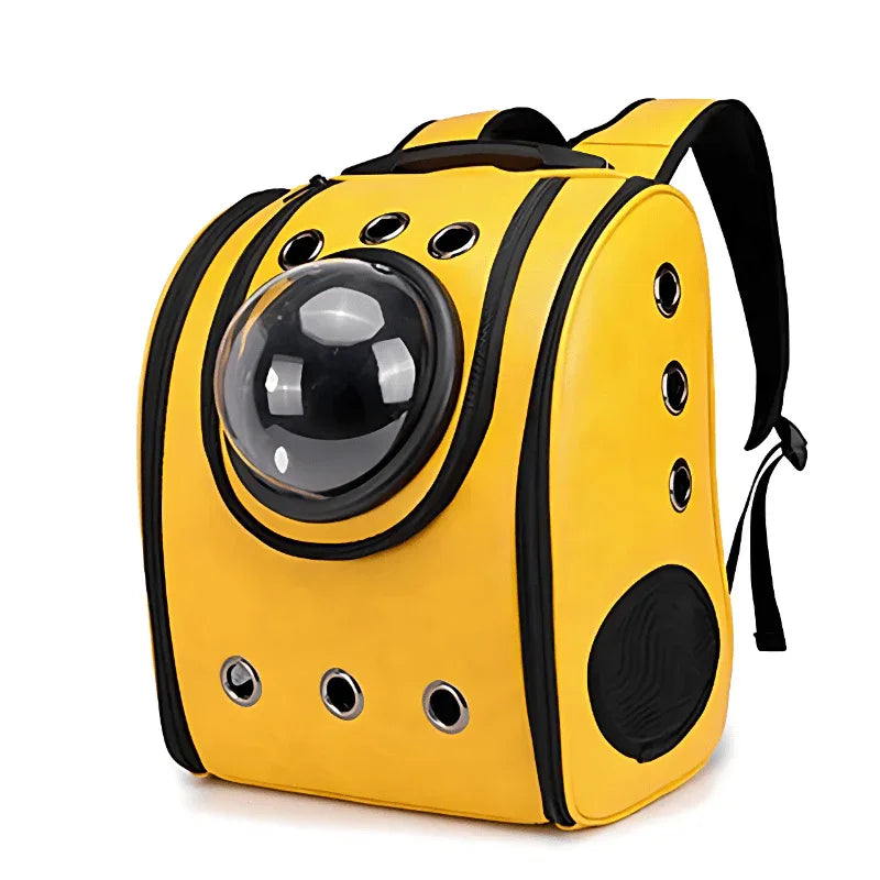 Capsule de transport en cuir pour chien ou chat