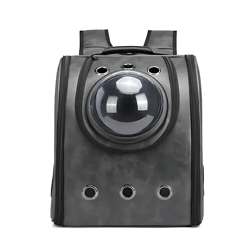 Capsule de transport en cuir pour chien ou chat