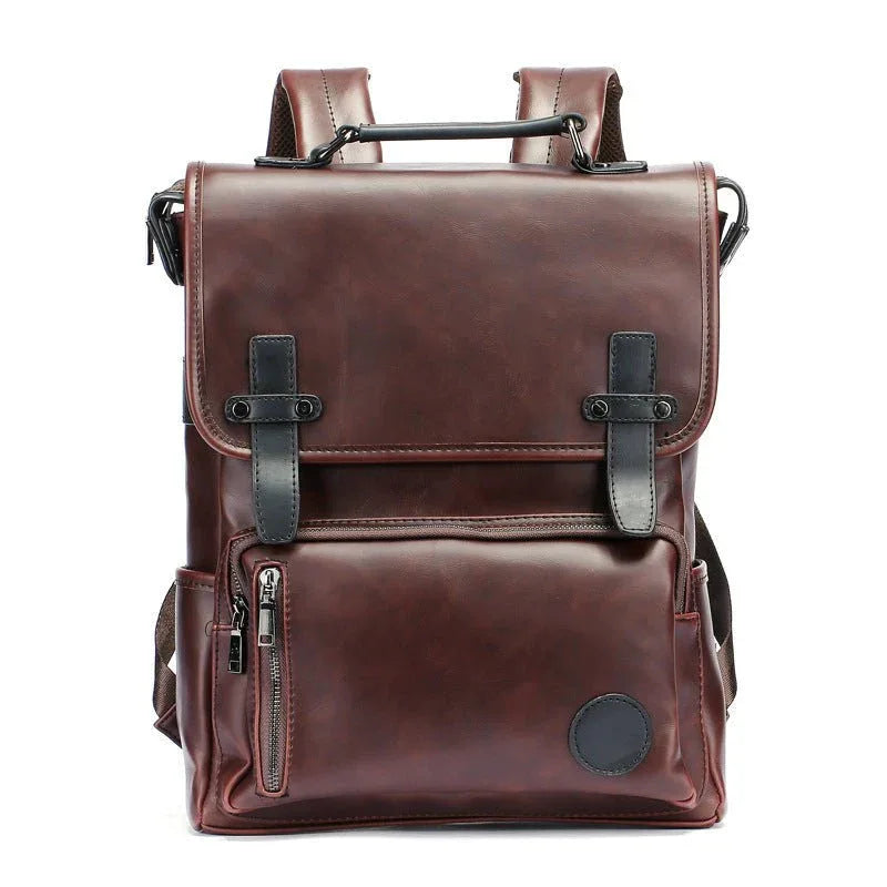 Leder Unisex Modischer Britischer Rucksack