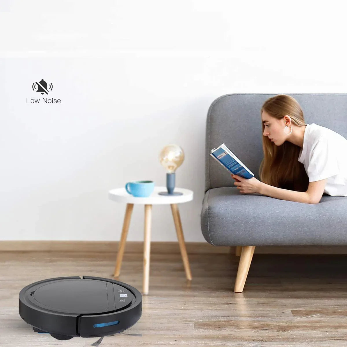 Geräuscharmer intelligenter Smart-Roboter-Staubsauger