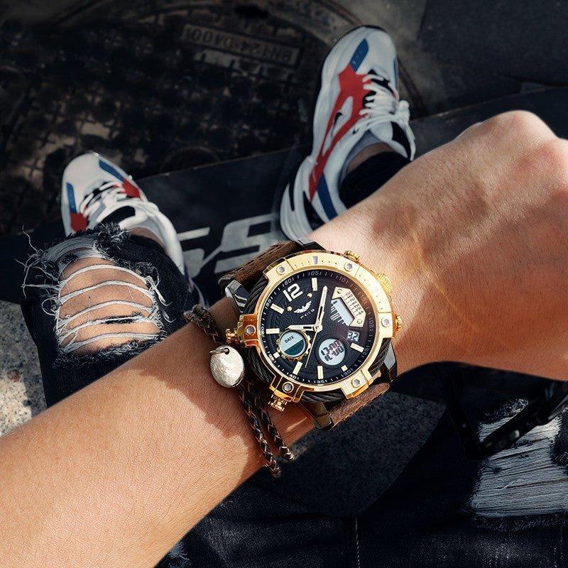 Montre à Quartz Lumineuse Étanche Grand Cadran